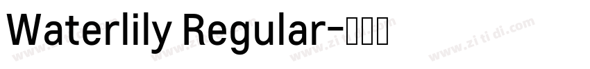 Waterlily Regular字体转换